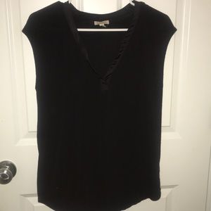 Anthropologie Bordeaux black Top
